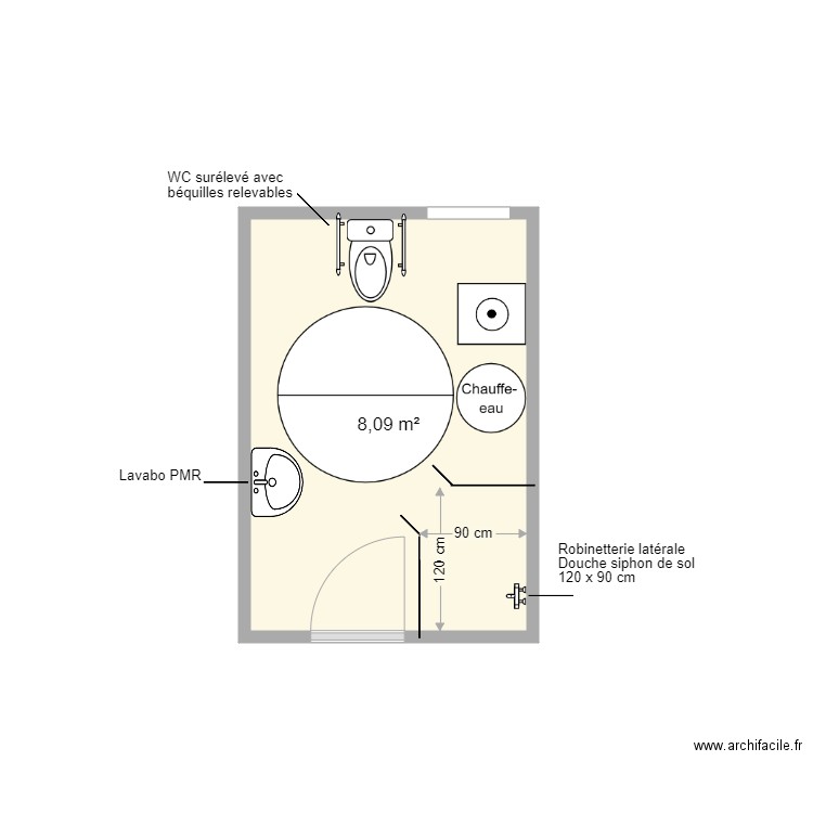 EHRENBOGEN projet SDB 2. Plan de 0 pièce et 0 m2