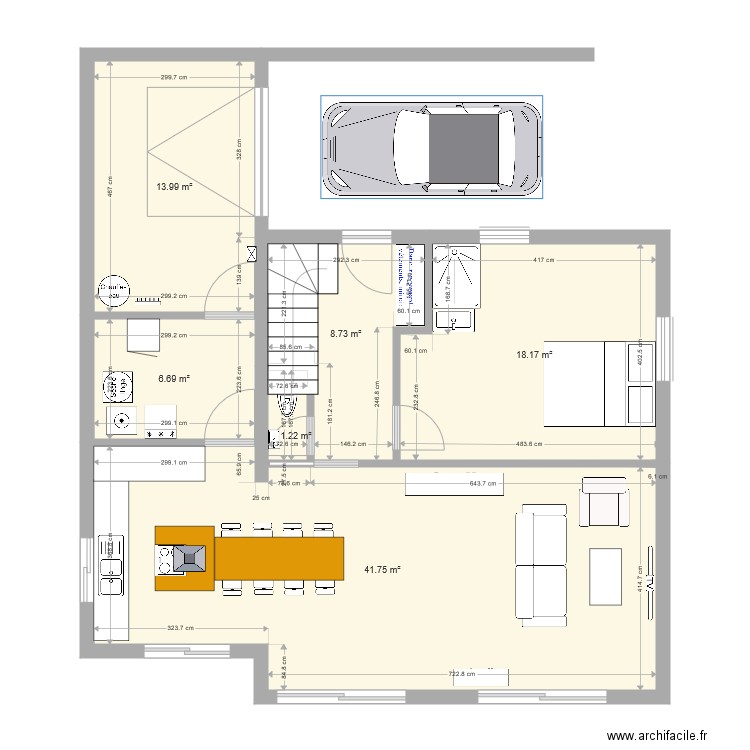 Projet 1. Plan de 0 pièce et 0 m2