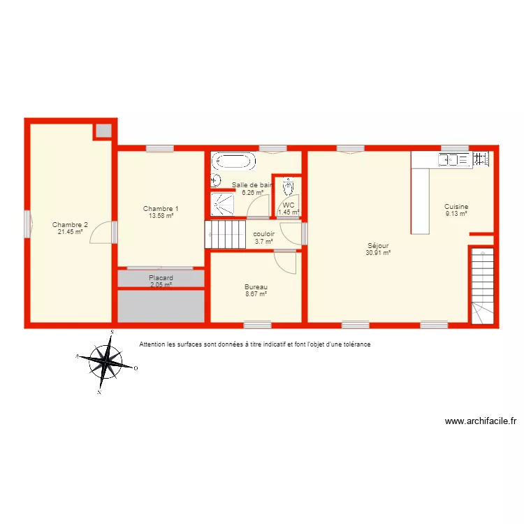 BI 5508 non c&ocirc;t&eacute;. Plan de 