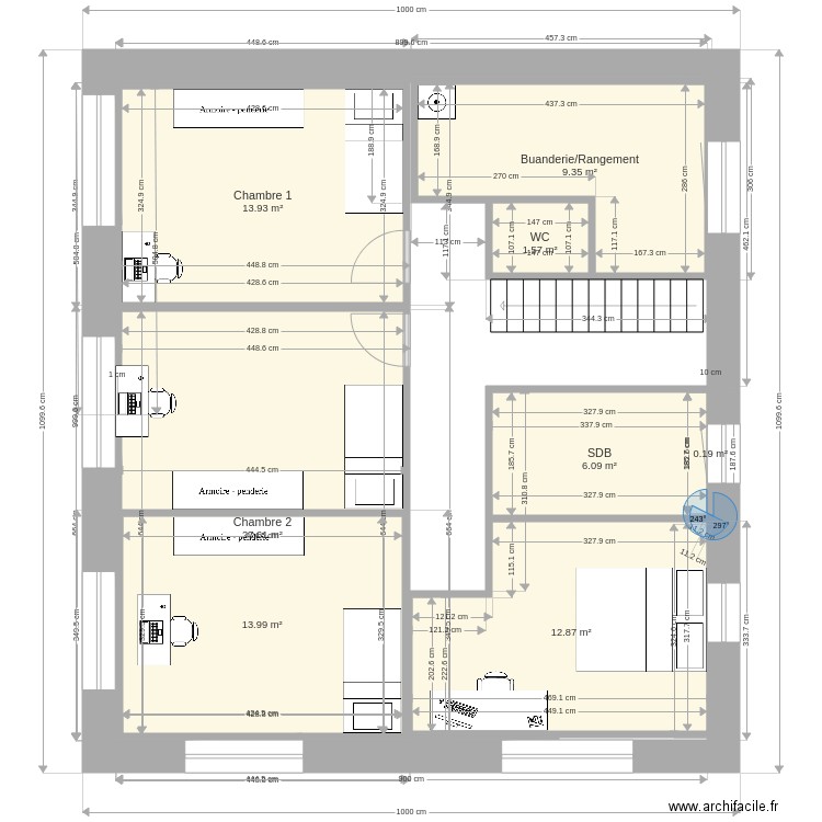 maison 11 1er v2. Plan de 0 pièce et 0 m2