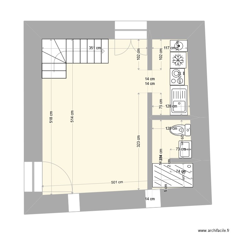 Bergerie ET0.Essai1. Plan de 0 pièce et 0 m2