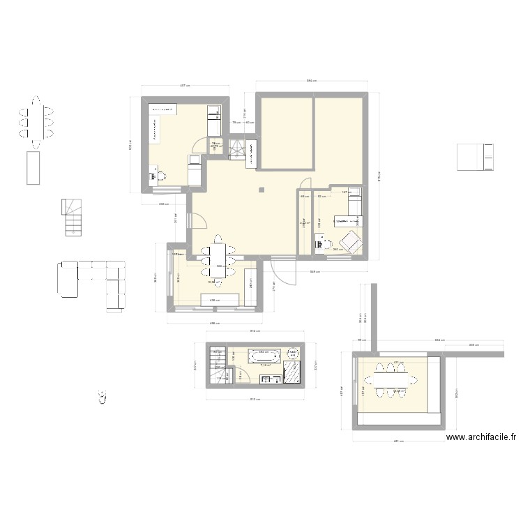 plan saint si. Plan de 6 pièces et 31 m2