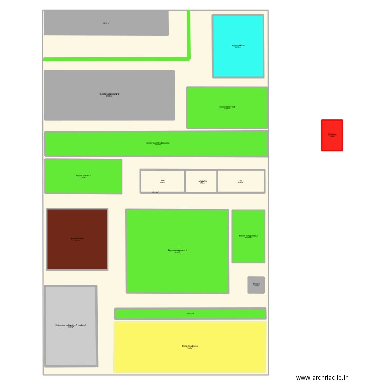 Terrain 5 m de servitude Madeleine 2. Plan de 0 pièce et 0 m2