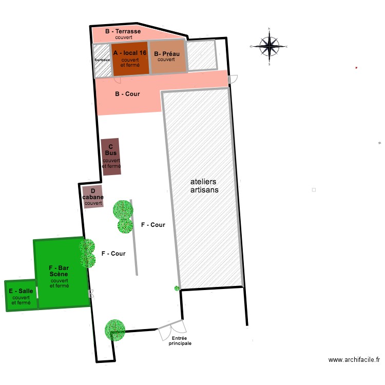 forge moderne privatisation. Plan de 7 pièces et 755 m2