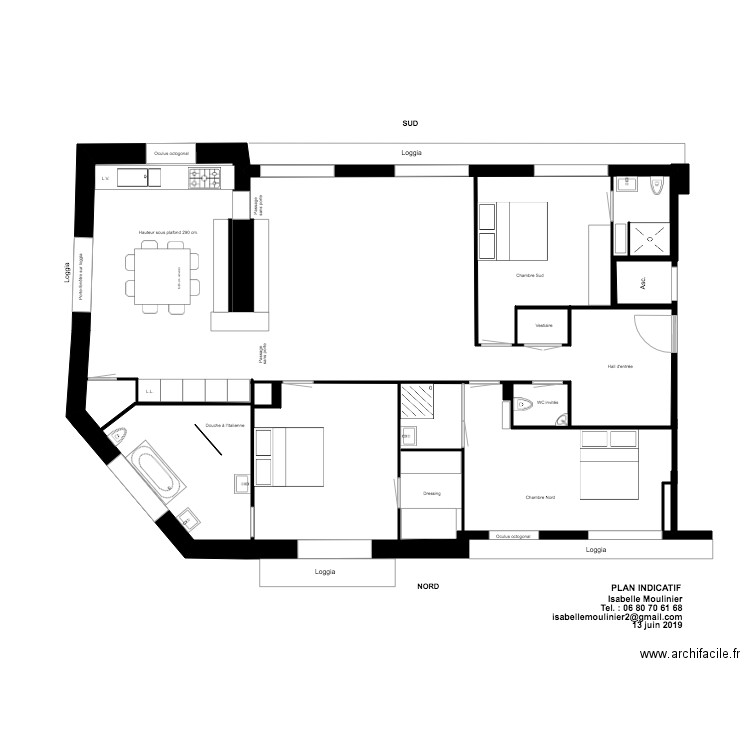 plan 12 06 2019 VERSION 5. Plan de 0 pièce et 0 m2