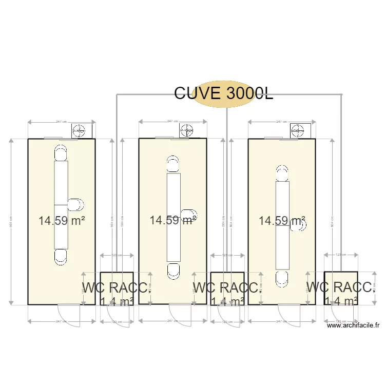 LOCAMUC LA VALBONNE. Plan de 