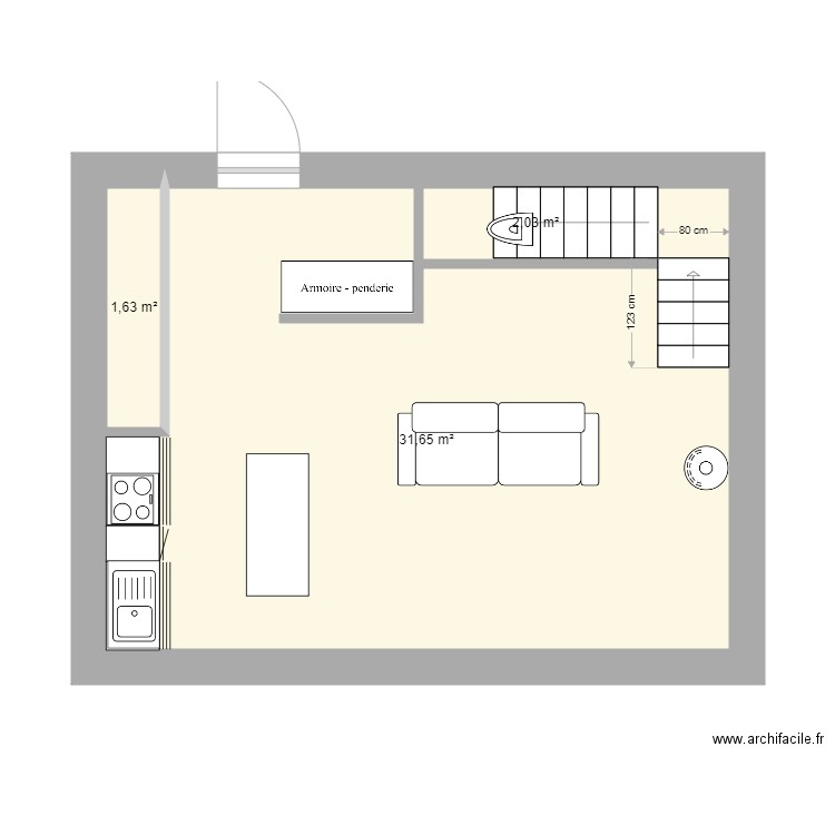 Maison Fareins Extension N0 V2. Plan de 0 pièce et 0 m2