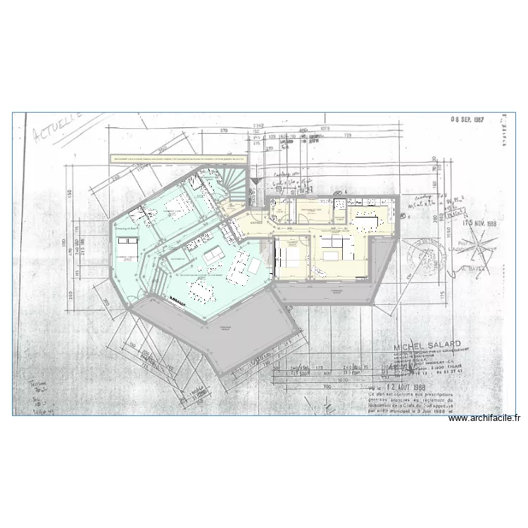 RDC VILLA 4 VENTS MARTINE CHAMBRES DIFINITIVES. Plan de 