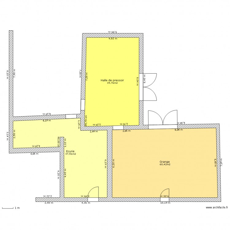 granges1. Plan de 0 pièce et 0 m2