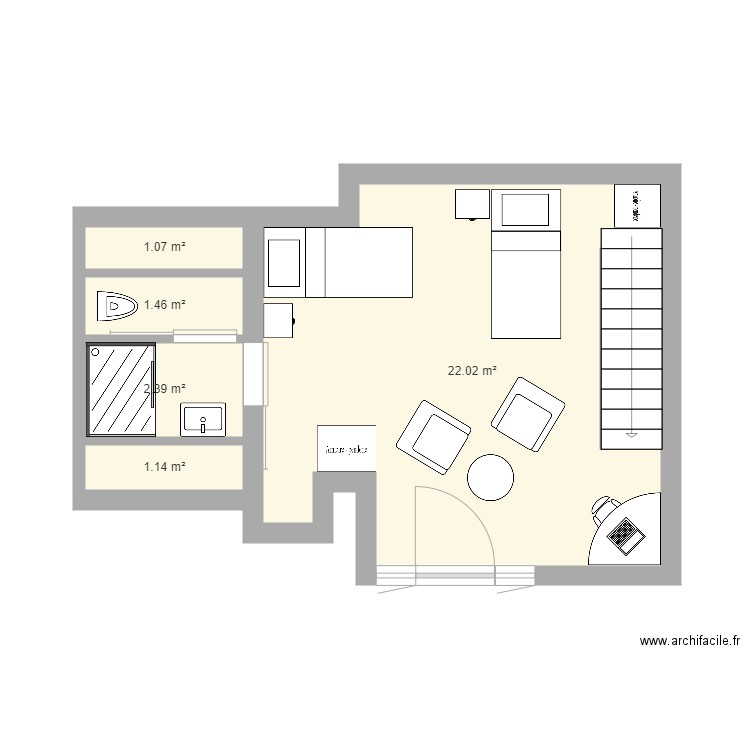 Chambre RDC. Plan de 0 pièce et 0 m2