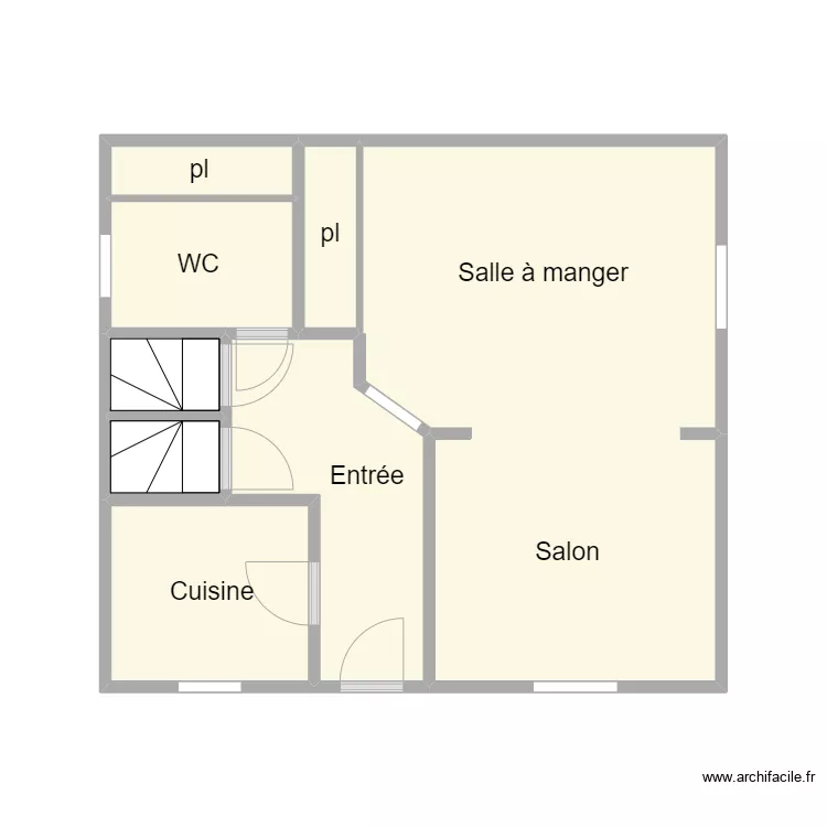 courbevoie rdc. Plan de 
