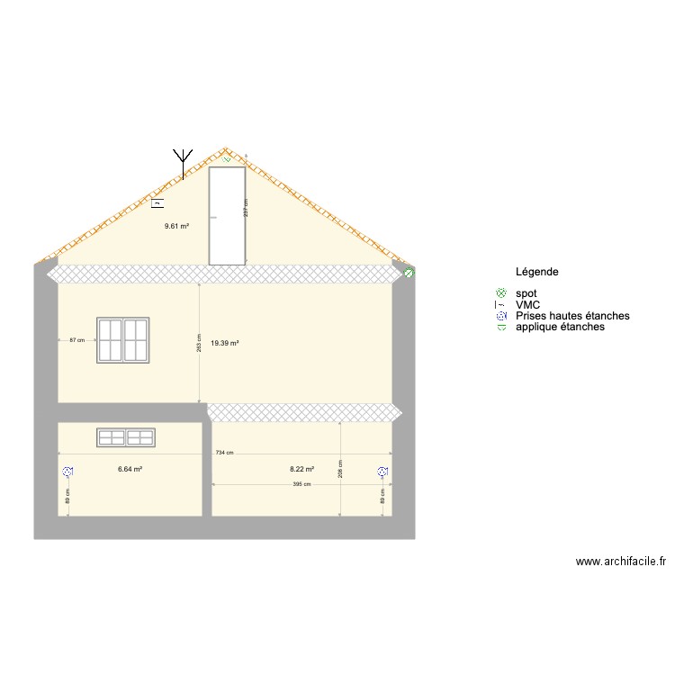 Pignon B. Plan de 0 pièce et 0 m2