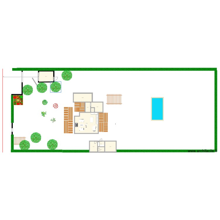 cuisine ds salon. Plan de 0 pièce et 0 m2