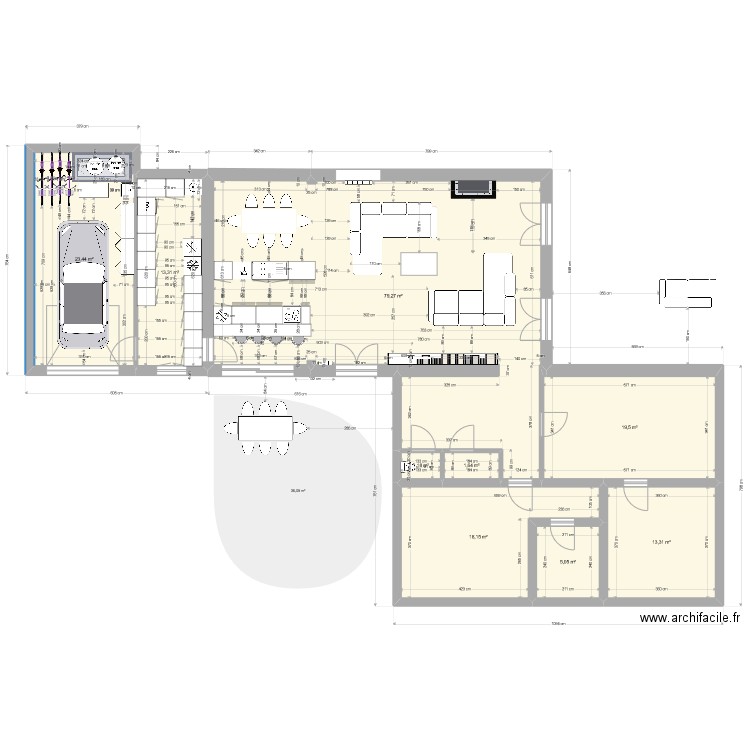 Marcy janvier matandso garage buanderie vquinquies ter. Plan de 9 pièces et 175 m2