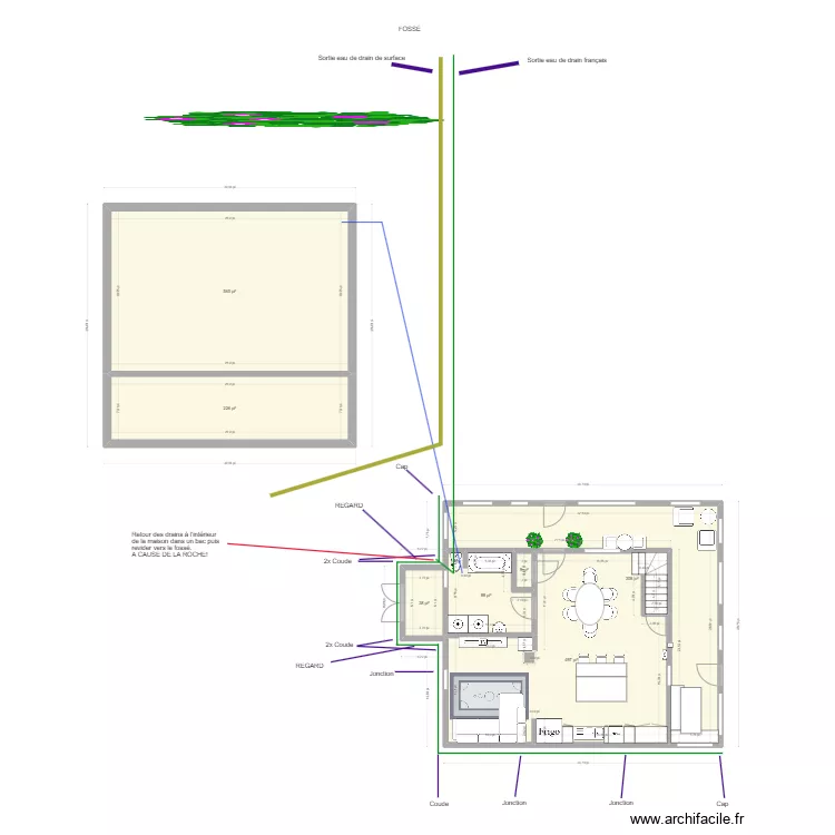 PLAN MAISON_DRAINAGE. Plan de 