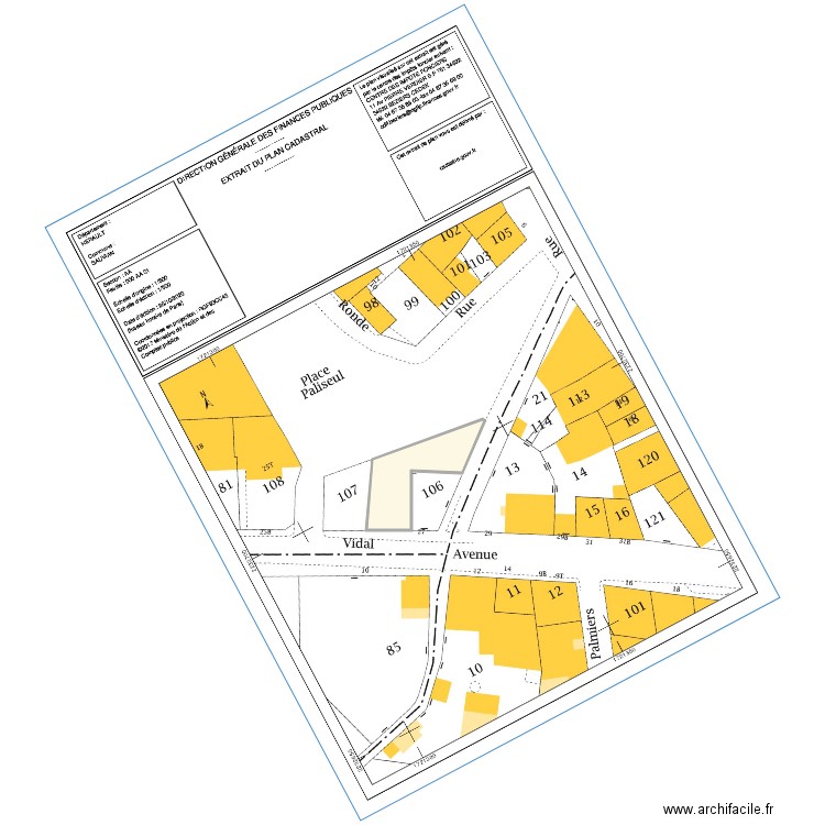 APS SAUVIAN. Plan de 0 pièce et 0 m2