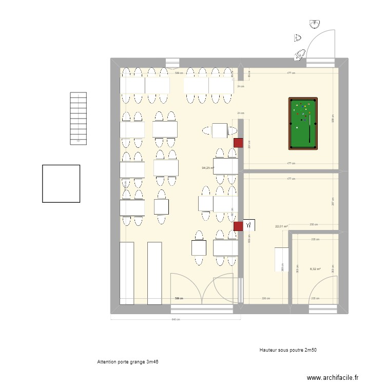 bar test02/2024. Plan de 17 pièces et 379 m2