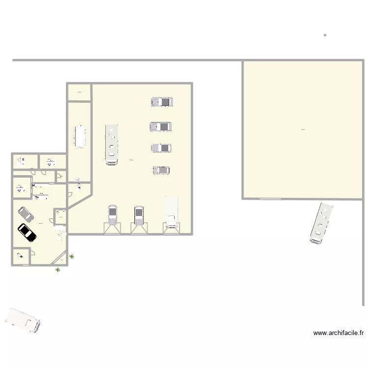 garage automobile. Plan de garage automobile. Plan de