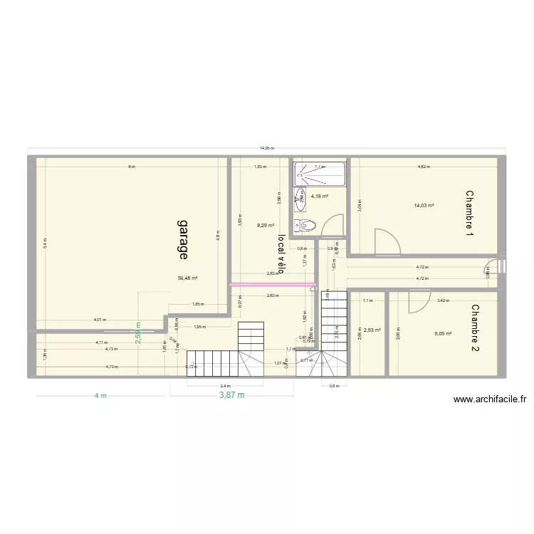 plan terrain 2026 2. Plan de 6  et 95 m²