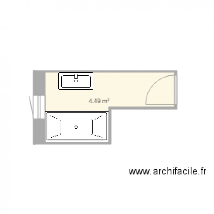 Plan Duche Avant Sdb. Plan de 0 pièce et 0 m2