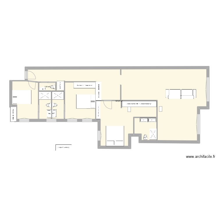 lagasca 27 3e 5. Plan de 2 pièces et 109 m2