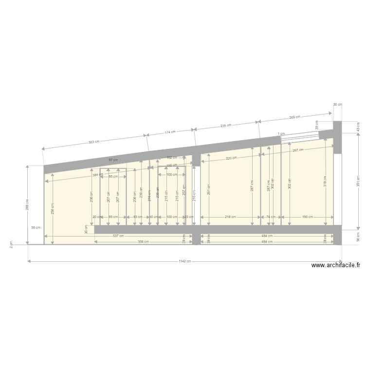 HELENE PATRICK D COUPE BB. Plan de 7 pièces et 30 m2