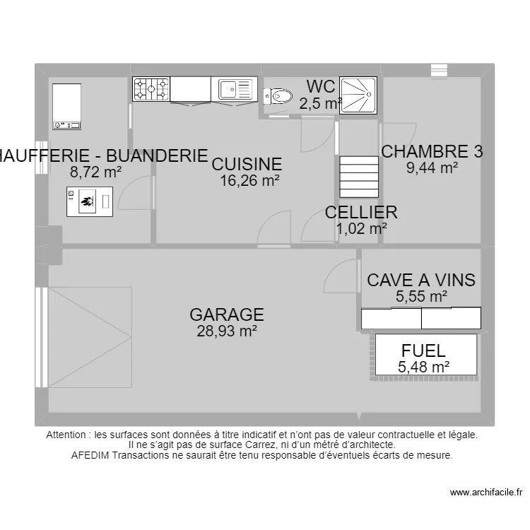 BI 10917 RDC. Plan de 