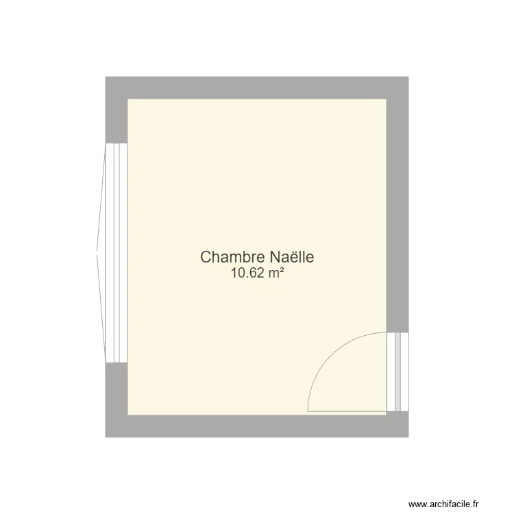 chambre Na&euml;lle. Plan de 
