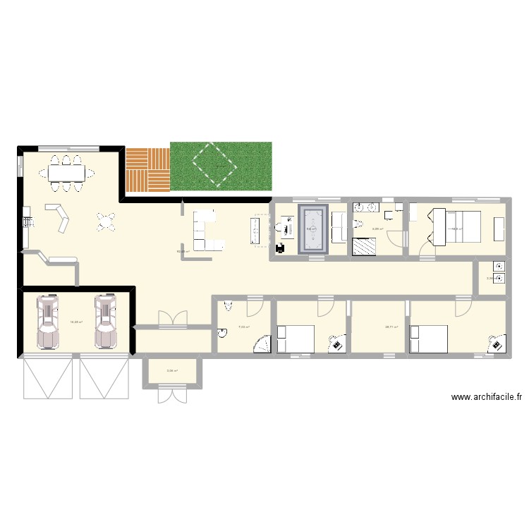 Maison P&P plan 3. Plan de 0 pièce et 0 m2