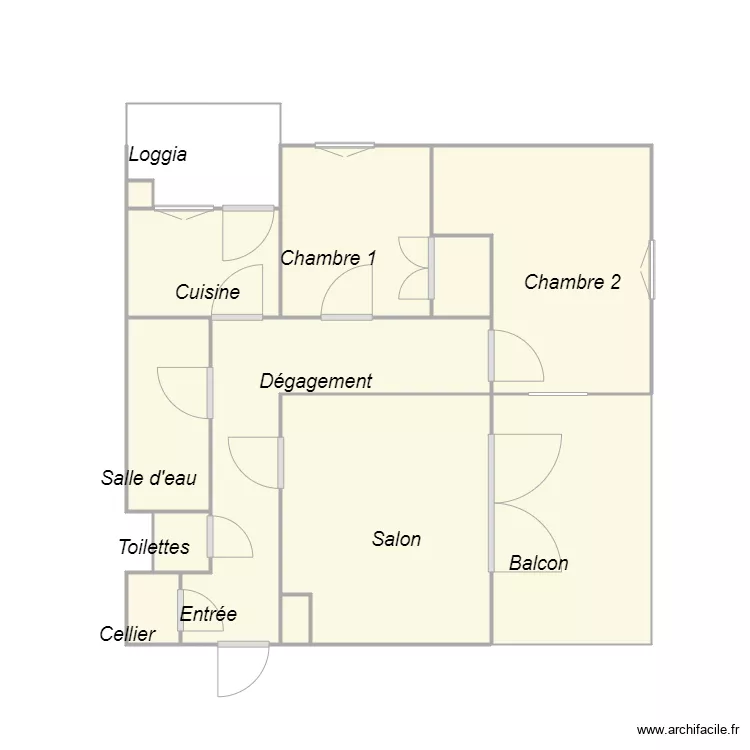 Croquis GIACOMETTI Le Haillan2. Plan de 