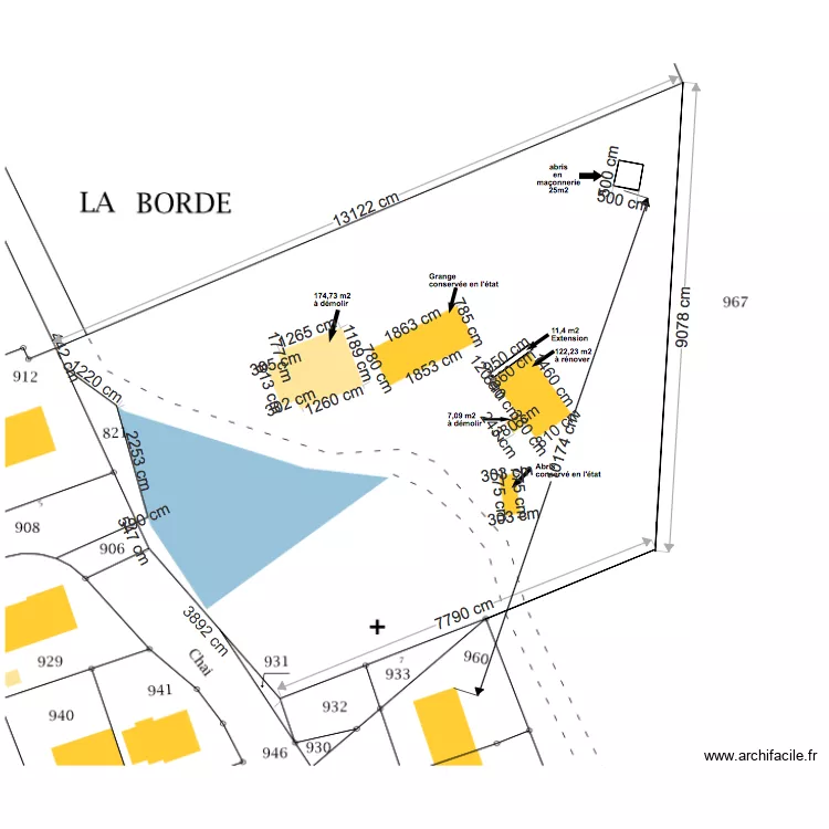 plan de masse neuill&eacute; chenil. Plan de 