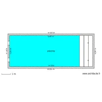 PISCINE PLAN DE SURFACE ECHELLE 1/100