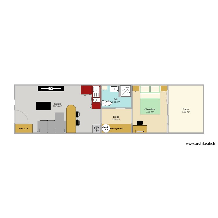 Appartement RDC  FINAL. Plan de 0 pièce et 0 m2