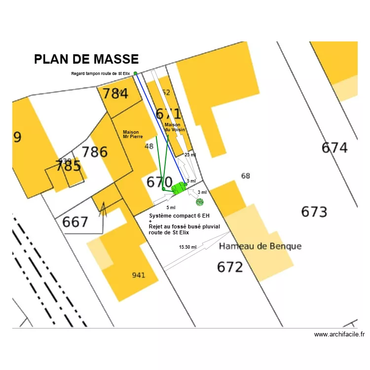 PIERRE. Plan de 