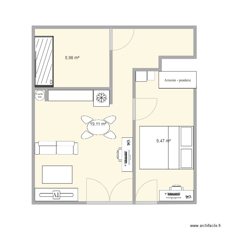 Villeurbanne v1. Plan de 0 pièce et 0 m2