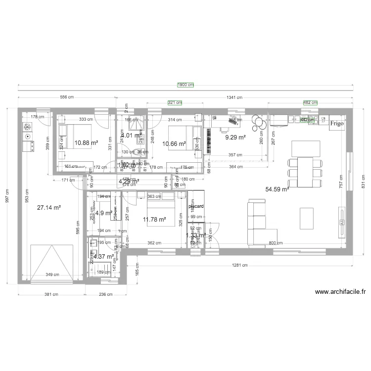maison 4. Plan de 