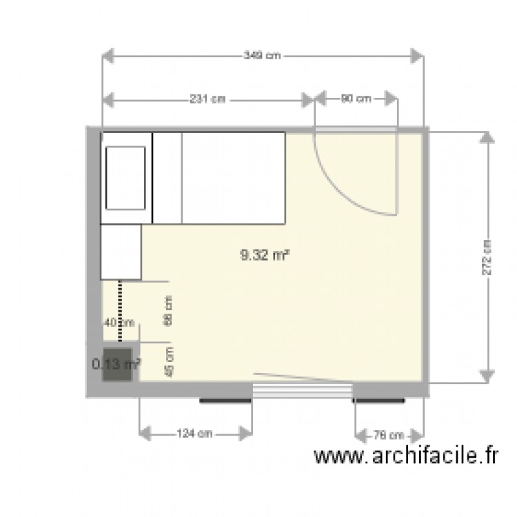 Chambre Enzo 02. Plan de 0 pièce et 0 m2