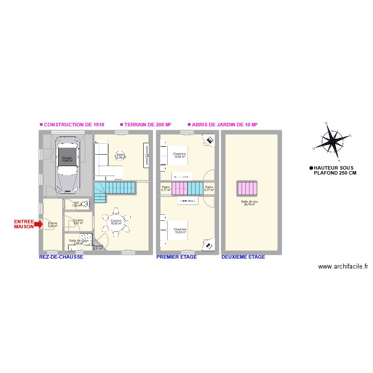 Grandgirard maison. Plan de 0 pièce et 0 m2
