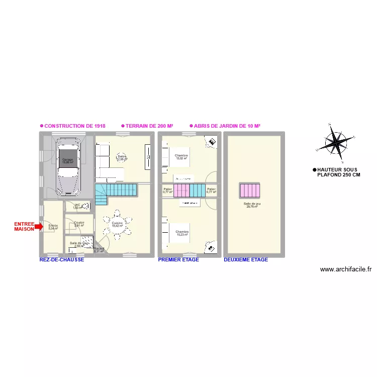 Grandgirard maison. Plan de 