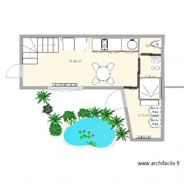 DUPLEX RDC 2019. Plan de 0 pièce et 0 m2