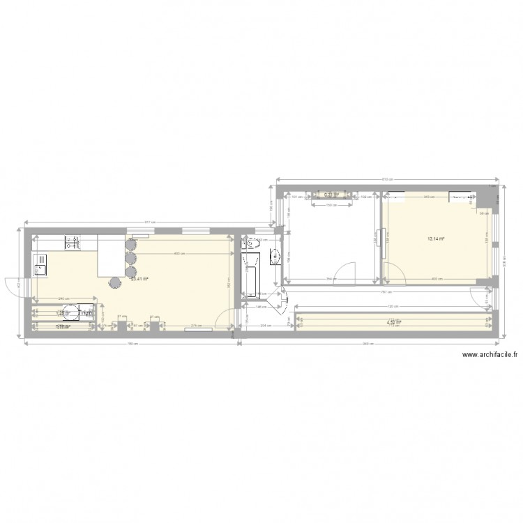 Appartement Claire. Plan de 0 pièce et 0 m2