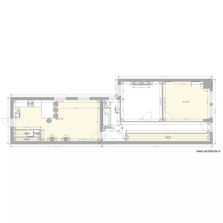 Appartement Claire. Plan de 