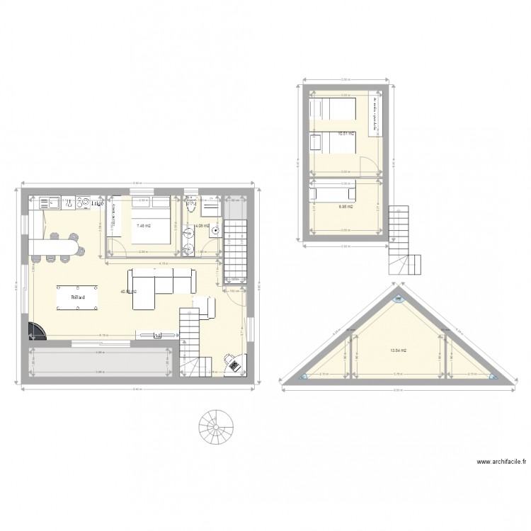 projet 2 etage. Plan de 0 pièce et 0 m2