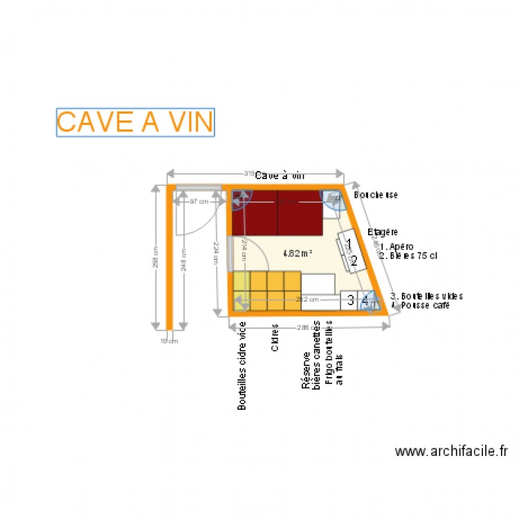 CAVE A VIN 2. Plan de 0 pièce et 0 m2