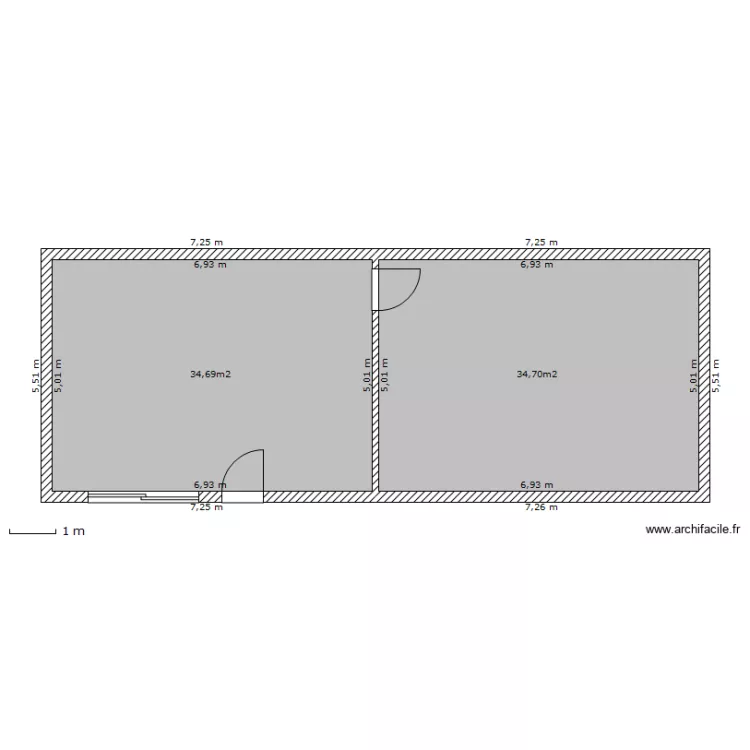 GARAGE. Plan de 
