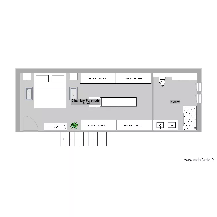 chambre parentale ST PEE 2. Plan de 