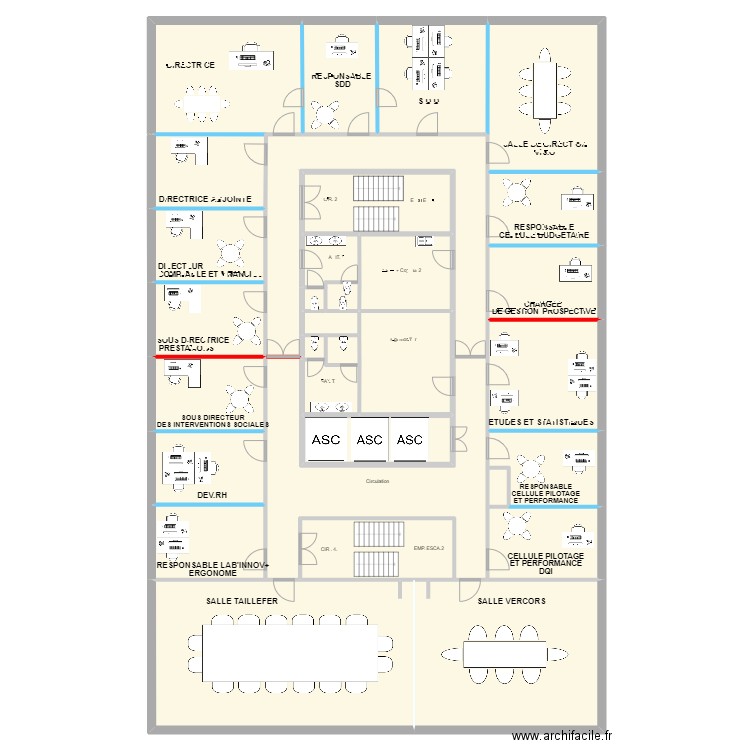 Plan Siège 6ème MODIFIER. Plan de 0 pièce et 0 m2