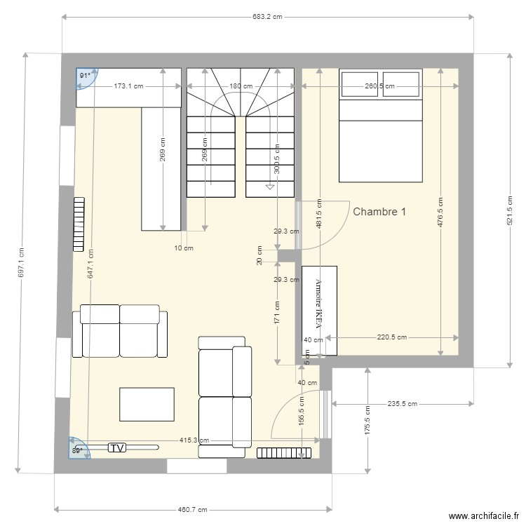 Maison cachan RDC. Plan de 0 pièce et 0 m2