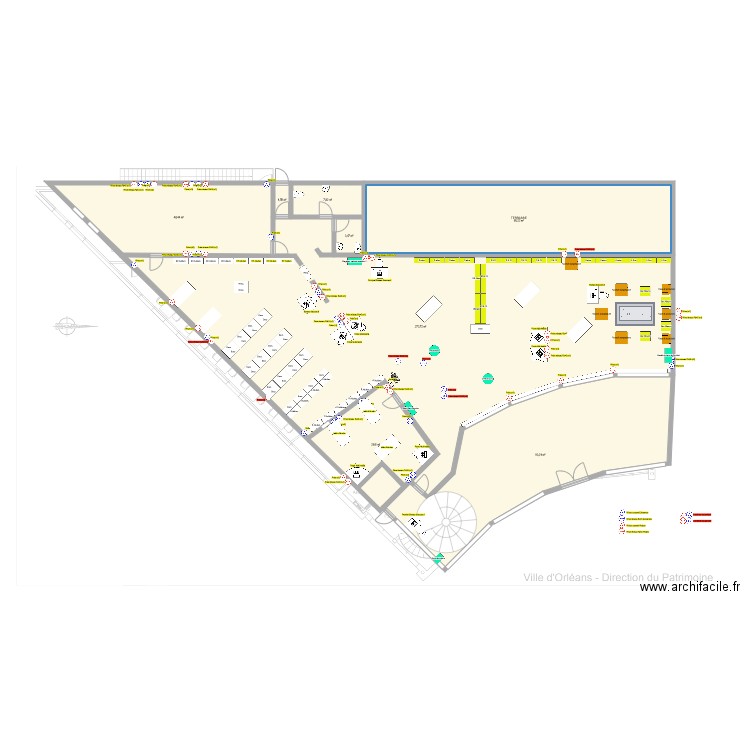 Plan Argonne Mozart A. Plan de 8 pièces et 537 m2