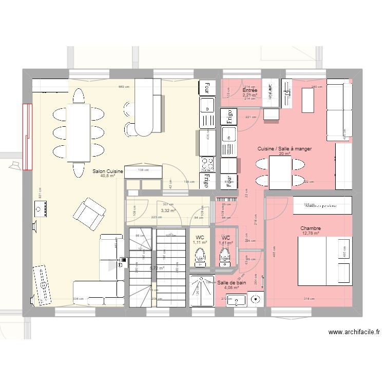 BRAMANS CECILE RDC PROJET 5. Plan de 41 pièces et 368 m2